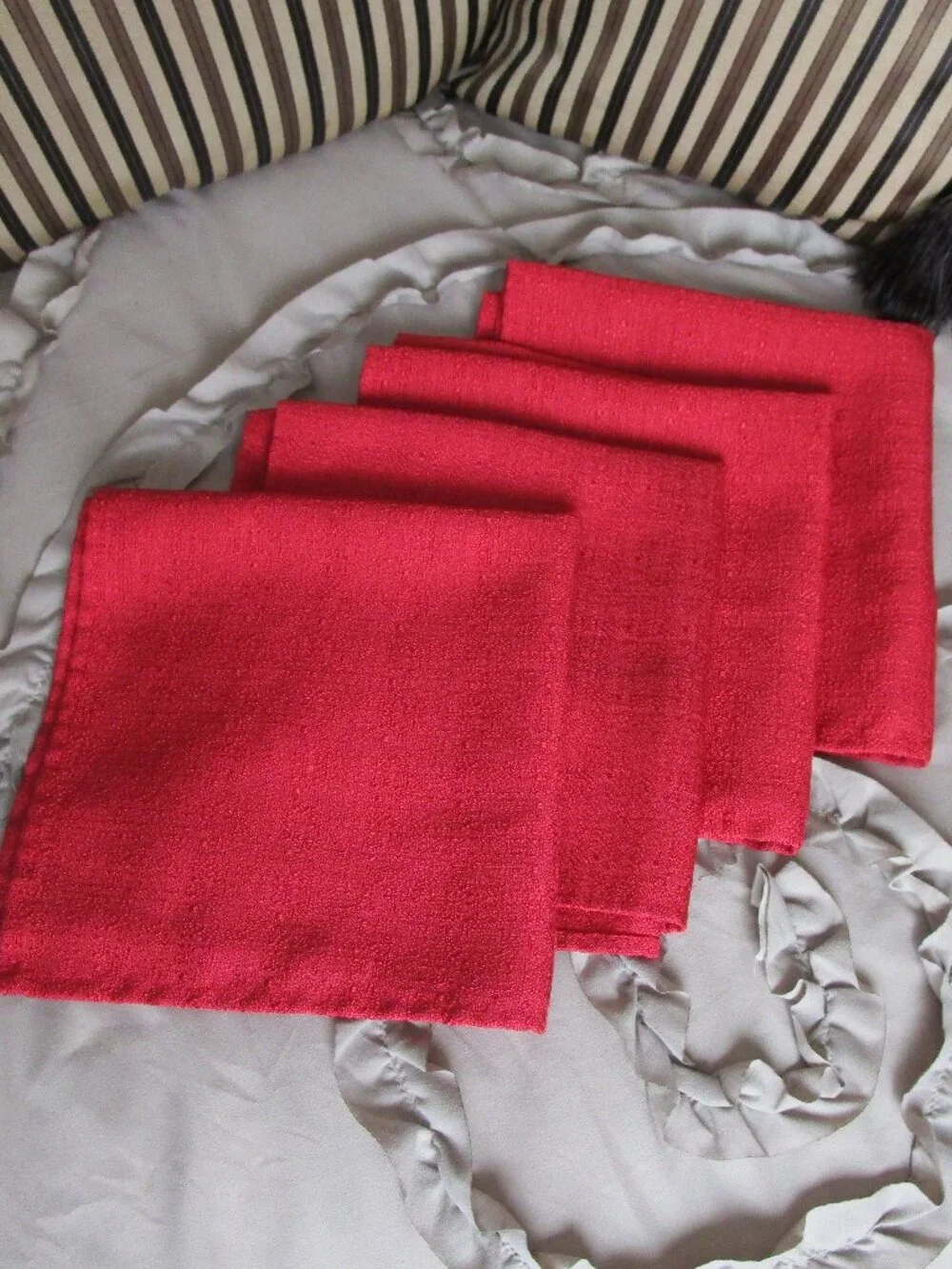 set of fabric dinner napkins